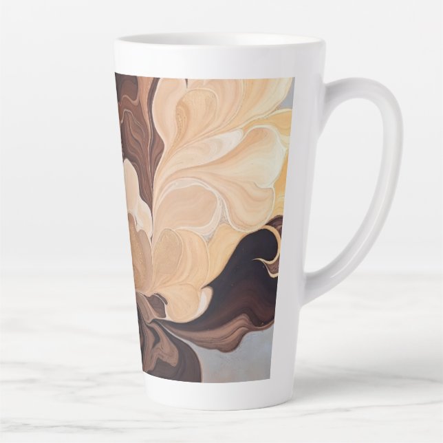 Golden Earth Bloom Latte Mug (Right)