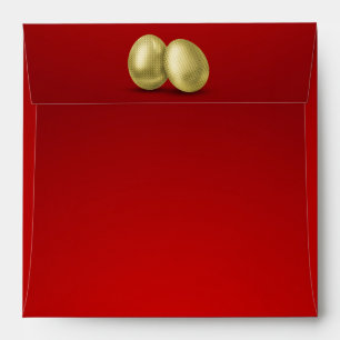 Golden Easter Eggs - Envelope Square