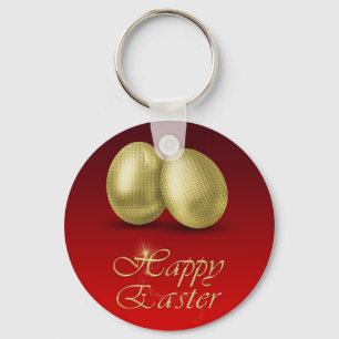 Golden Easter Eggs - Keychain