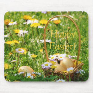 Golden Easter Eggs Mousepad