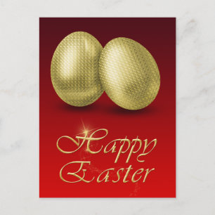 Golden Easter Eggs - Postcard