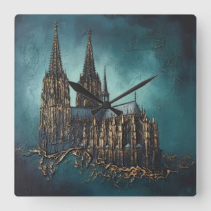 Golden Echo of the Cathedral Square Wall Clock