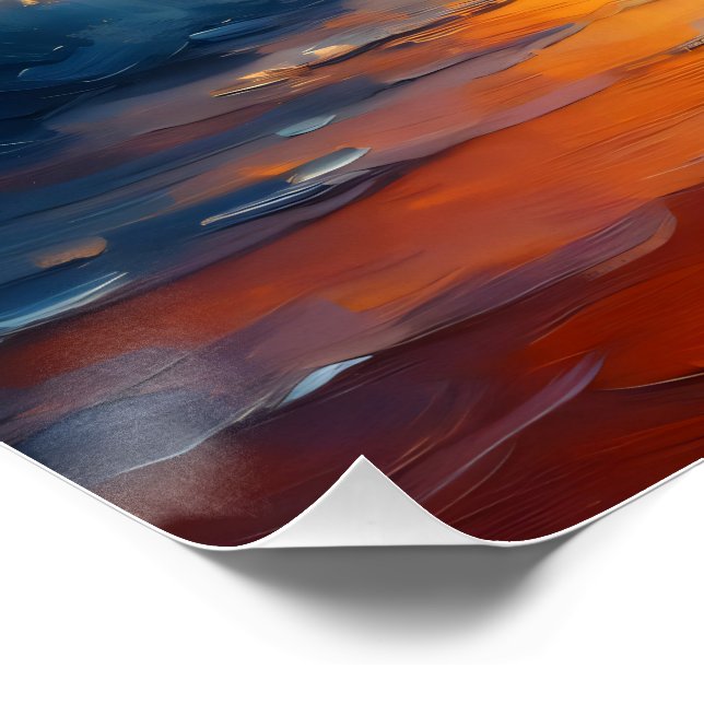 Golden Echoes of Paradise Poster (Corner)