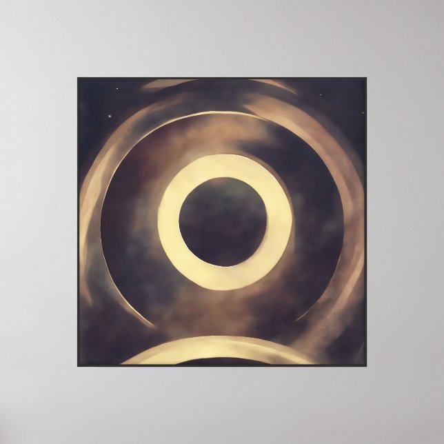 Golden Eclipse Canvas Print (Front)