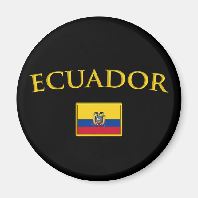Golden Ecuador Magnet (Front)