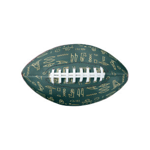 Golden Egyptian Hieroglyphs Typography Egypt American Football