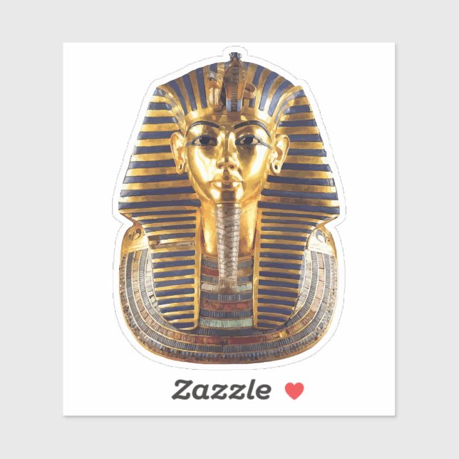 Golden Egyptian Pharaoh Mask Art (Sheet)
