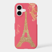 Golden Eiffel Tower Custom iPhone 7 Plus Case