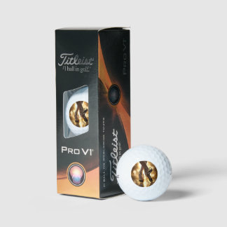 Golden Elegance: Ballerina Shoes on Gold Bokeh Golf Balls