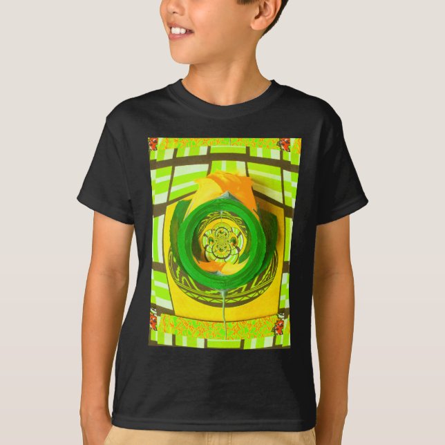 Golden Elegance: Beautiful African Yellow Rose Art T-Shirt (Front)