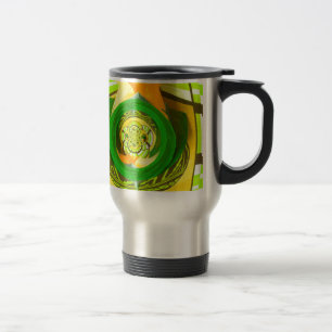 Golden Elegance: Beautiful African Yellow Rose Art Travel Mug