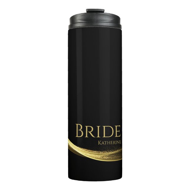 Golden Elegance-Bride- Thermal Tumbler (Front)