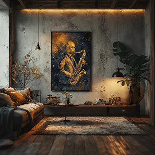 Golden Elegance Canvas Print