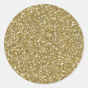 Golden Elegance Decor Classic Round Sticker