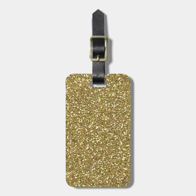Golden Elegance Decor Luggage Tag (Front Vertical)