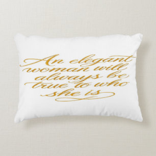 Golden Elegance Throw Pillow