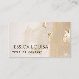 Golden Elegant Minimalist Jewellery Business Card
