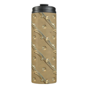 Golden elegant  thermal tumbler