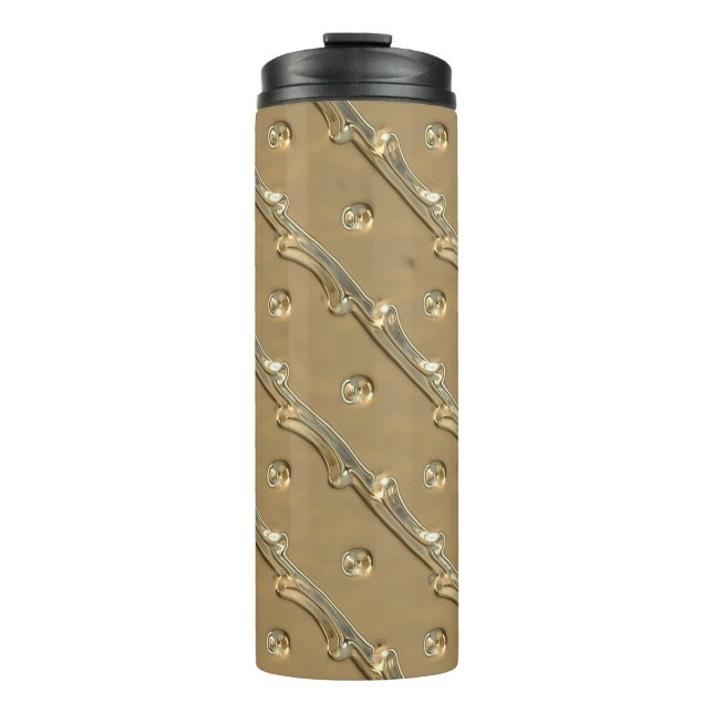 Golden elegant  thermal tumbler (Front)