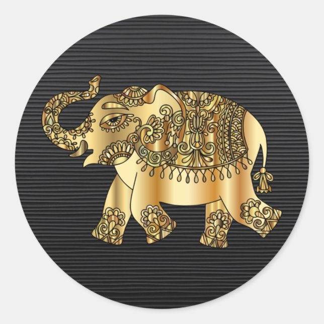 Golden Elephant Stickers (Front)