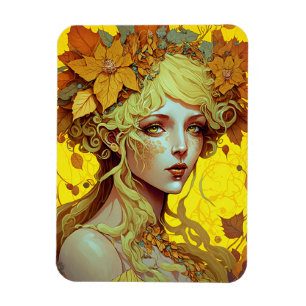 Golden Elf Fairy Fae Fantasy Art Magnet