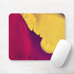 Golden Ember Abstract Mouse Mat