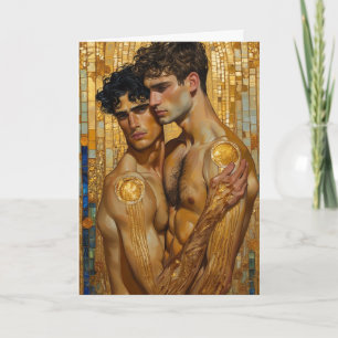 Golden Embrace Mosaic Card