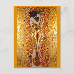 “Golden Embrace” Precious and Indestructible Postcard