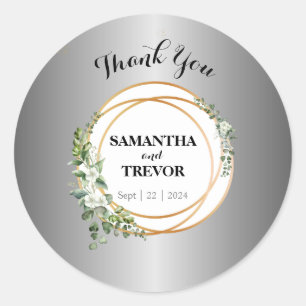 Golden Enchantment: Personalised Botanical Sticker