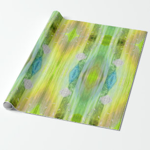 Golden, Esoteric, Chakra Shimmer Wrapping Paper