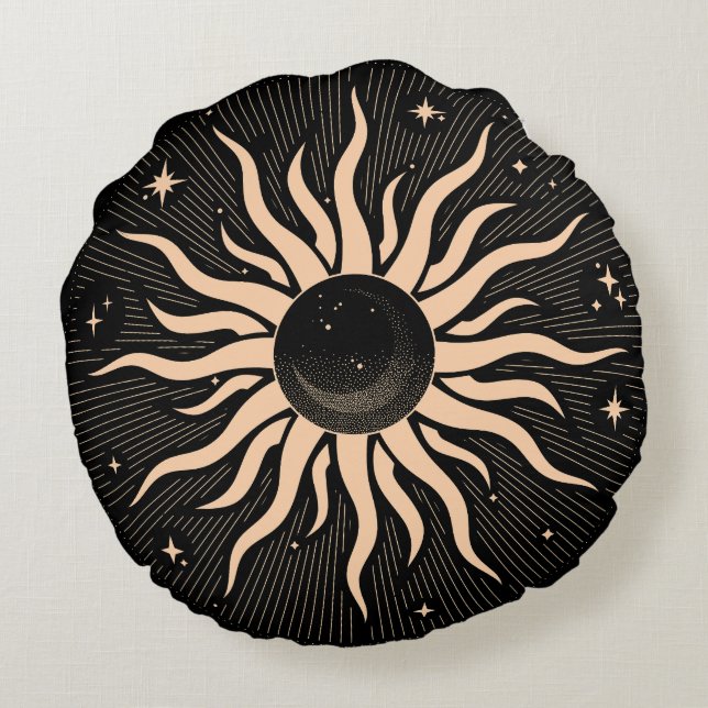 Golden Esoterics Round Cushion (Back)