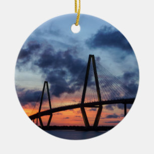 Golden Evening At Arthur Ravenel Ceramic Tree Decoration