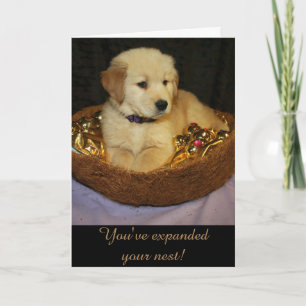 Golden Expanding the Nest New Addition Card
