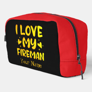 Golden Expression of Affection for a Brave Fireman Dopp Kit