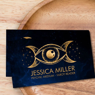 Golden Eye - Triple Moon  Business Card