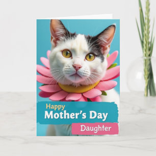 Golden Eyed Moms Day Cat Card