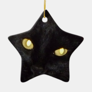 Golden eyes ceramic tree decoration