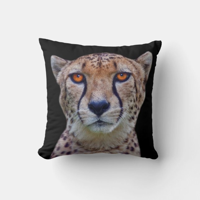Golden Eyes Pillow (Black) (Front)