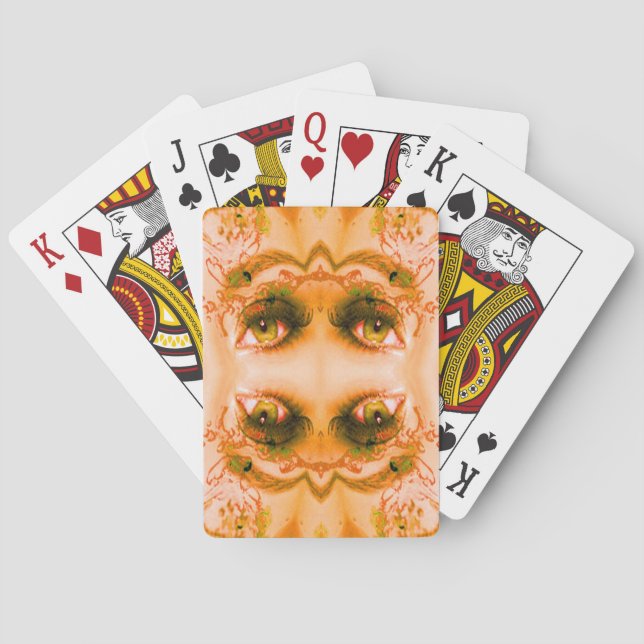 Golden Eyes Playing Cards (Back)
