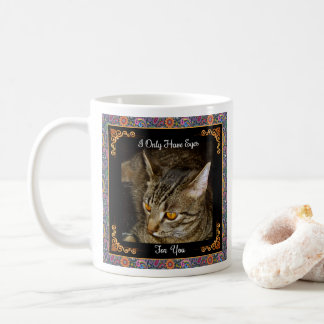 Golden Eyes Psychedelic Paisley Coffee Mug