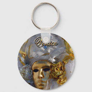 Golden Face Key Ring