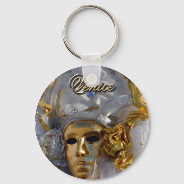 Golden Face Key Ring (Front)