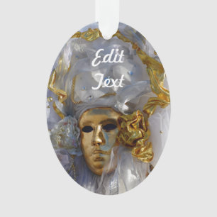 Golden Face Ornament