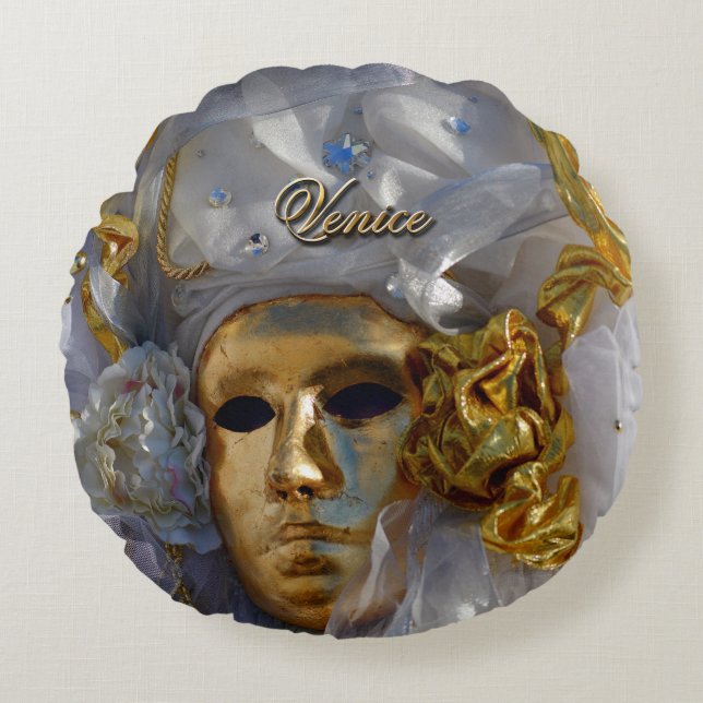 Golden Face Round Cushion (Front)