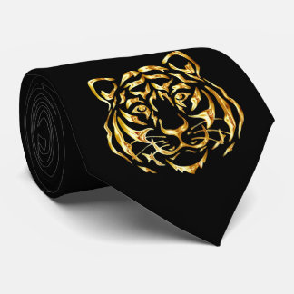 Golden Face Tiger Neck Tie