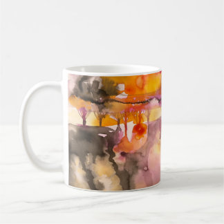 golden fall coffee mug