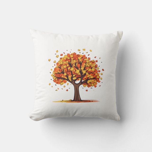 Golden Fall Tree Cushion (Front)