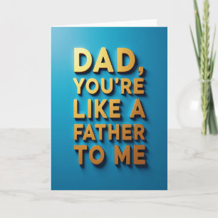 Golden Fathers Day Card