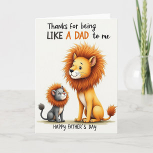 Golden Fathers Day Cats Card