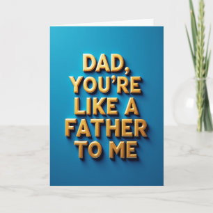 Golden Fathers Day Words Card